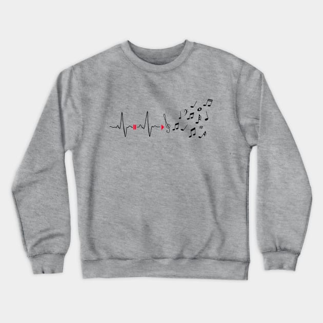 Musical pulse Crewneck Sweatshirt by DarkoRikalo86